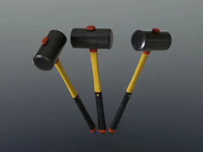 Hammer - Modern Low-poly 3D model