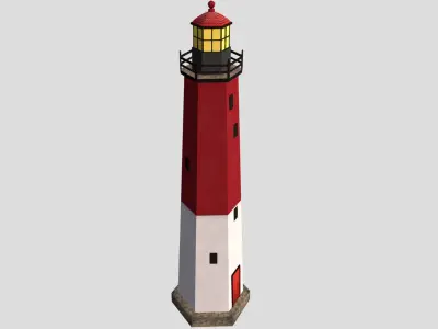 Lighthouse - Low-poly PBR Model Low-poly 3D model buy
