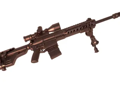 kmr 762  -  rifle  3D print model