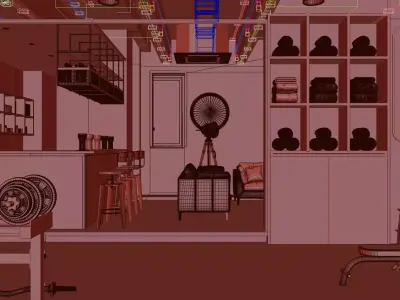 Luminous Fitness Studio 3D model