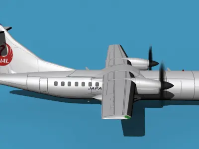 ATR-42-320 Japan Air Commuter 3D model