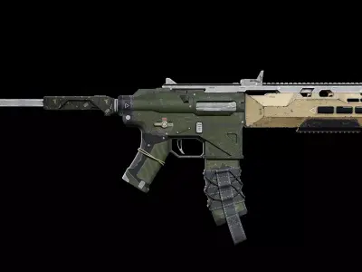 M21 Sniper Rifle 3D Model Realistic Military Weapon Game Ready Low-poly 3D model