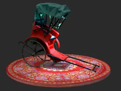Chinese rickshaw   3D model order