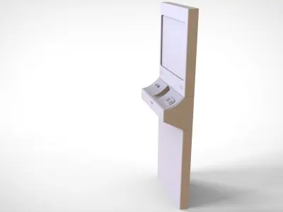 Electronic borrowing machine 3D model