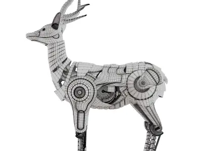 Deer stemapunk 3D model