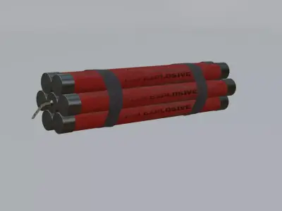 dynamite Low-poly 3D model