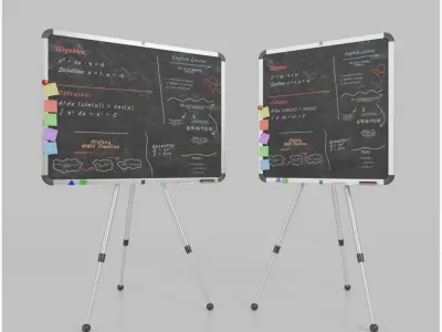  Classroom Blackboards Duo - Customizable Writing Boards 