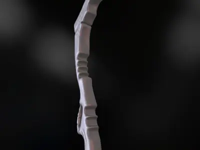 Machete Mid Poly No UV Low-poly 3D model