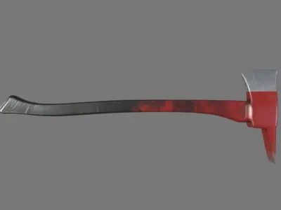 Axe model gun with handle 3D model