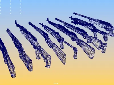 Free Pubg Style Snipers Pack For Download Free low-poly 3D model