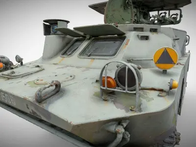 Tank destroyer BRDM-2 9P133 3D model