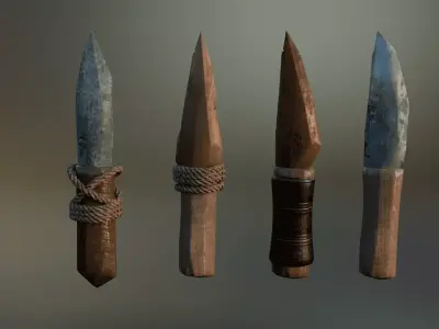 Medieval Tools 3D Asset Pack Low-poly 3D model