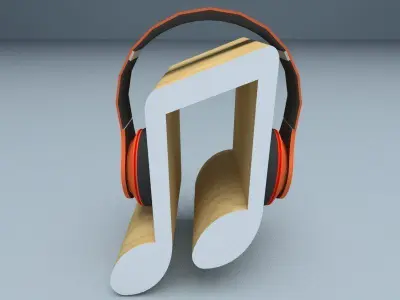 Headset stand 3D model