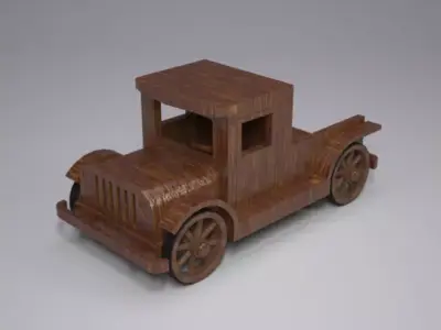 Truck toy vintage Free 3D model