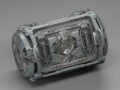 Sci-Fi Element Kitbash 4 of 6 3D model