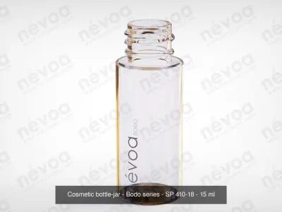 Cosmetic bottle-jar - Bodo series - SP 410-18 SP 415-18 - 15 ml 3D Model Pack
