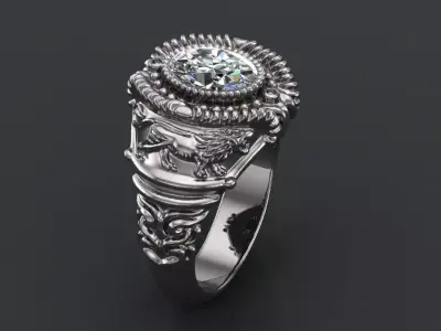 Antique Ring 3D print model