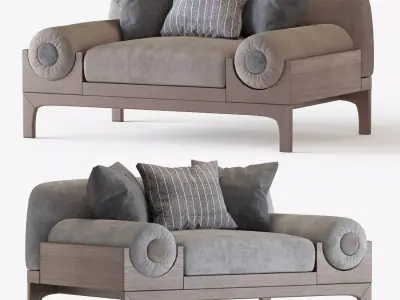 Bolsters Armchair 3D model