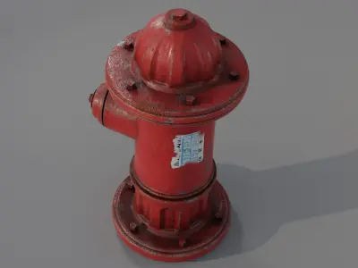 Hydrant Game Ready Low-poly 3D model