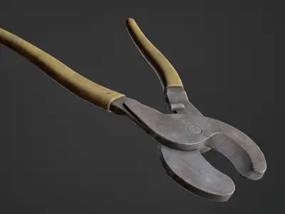 Wire Cutter Low-poly 3D model