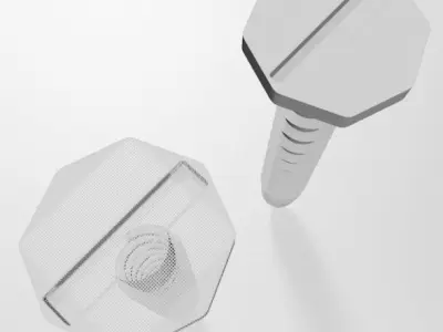 Drywall Screw 09 3D model