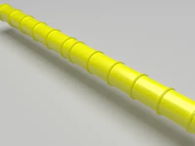 Yellow Pipeline 3D model