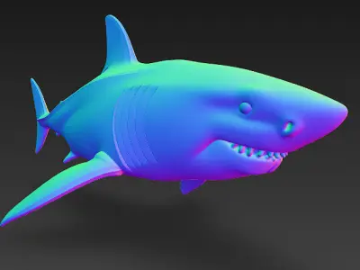 Shark 3D Model - Simple 3D model