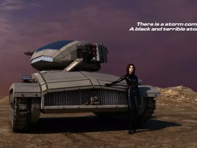 Scifi Tank  3D model