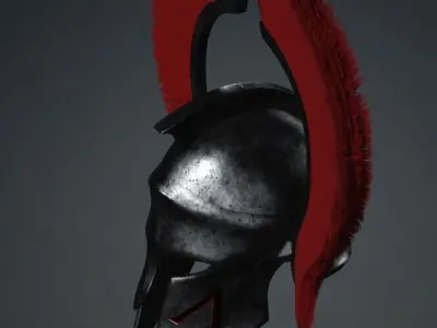 Spartan Royal Helmet  v FRESH IRON FREE Free low-poly 3D model