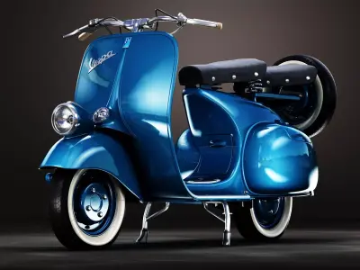 1946 Vespa Faro Basso 3D model