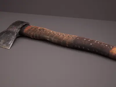 Low-poly Axe Low-poly 3D model