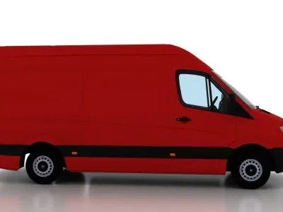 Mercedes Benz Sprinter L2H2 2009 Cargo UK 3D model