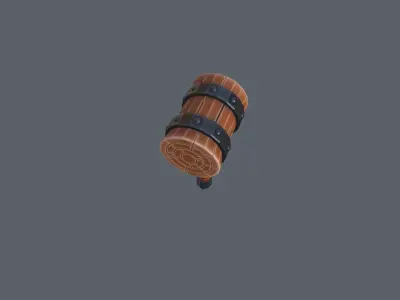 Stylized Hammer Low-poly 3D model purchase