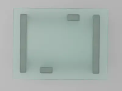 Low-Poly Modern Table - Optimized 3D Model Low-poly 3D model