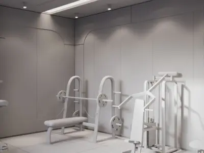 Private Gym 3D model