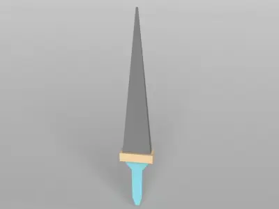 Lowpoly Sword 008 Free low-poly 3D model