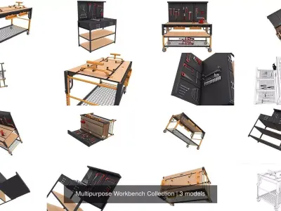 Multipurpose Workbench Collection 3D Model Pack