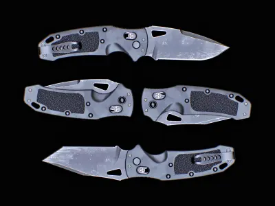 K320 Tactical Knife Low Poly PBR - FPS Weapon Low-poly 3D model