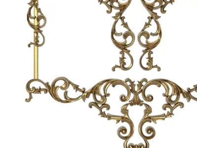 decorative pattern ready for 3D printing 3D model