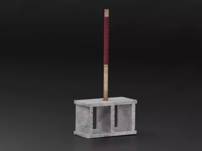 Low-Poly Stylized Hammer - Game Ready Asset Low-poly 3D model