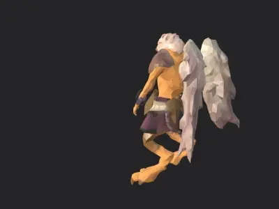 Bird humanoid Free low-poly 3D model