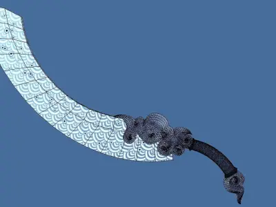 The Evil Cutter Melee Low-poly 3D model