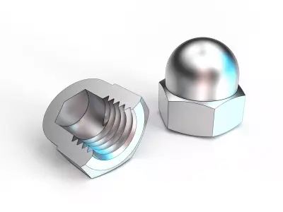 Dome nut Free 3D print model