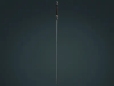 Viking Sword D - Fantasy Weapon Low-poly 3D model