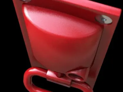 Emergency brake Free 3D model