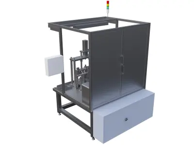 Automatic assembly and testing of oil pump springs and couplings 3D model