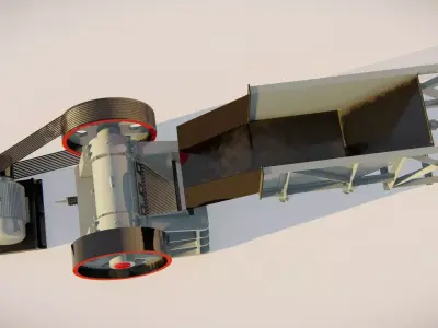 jaw crusher 3D Model 3D model