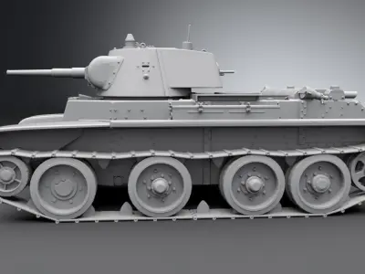 BT7 Scale model 3D print model