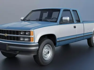 Chevrolet K-2500 Extended Cab 1989 3D print model