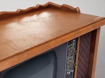Philco Deluxe 23 TV Vintage old and worn lowpoly Low-poly 3D model